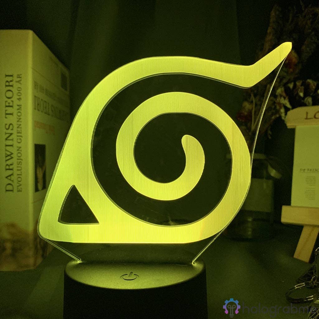 Naruto Konoha Logo Lamp Holograbme