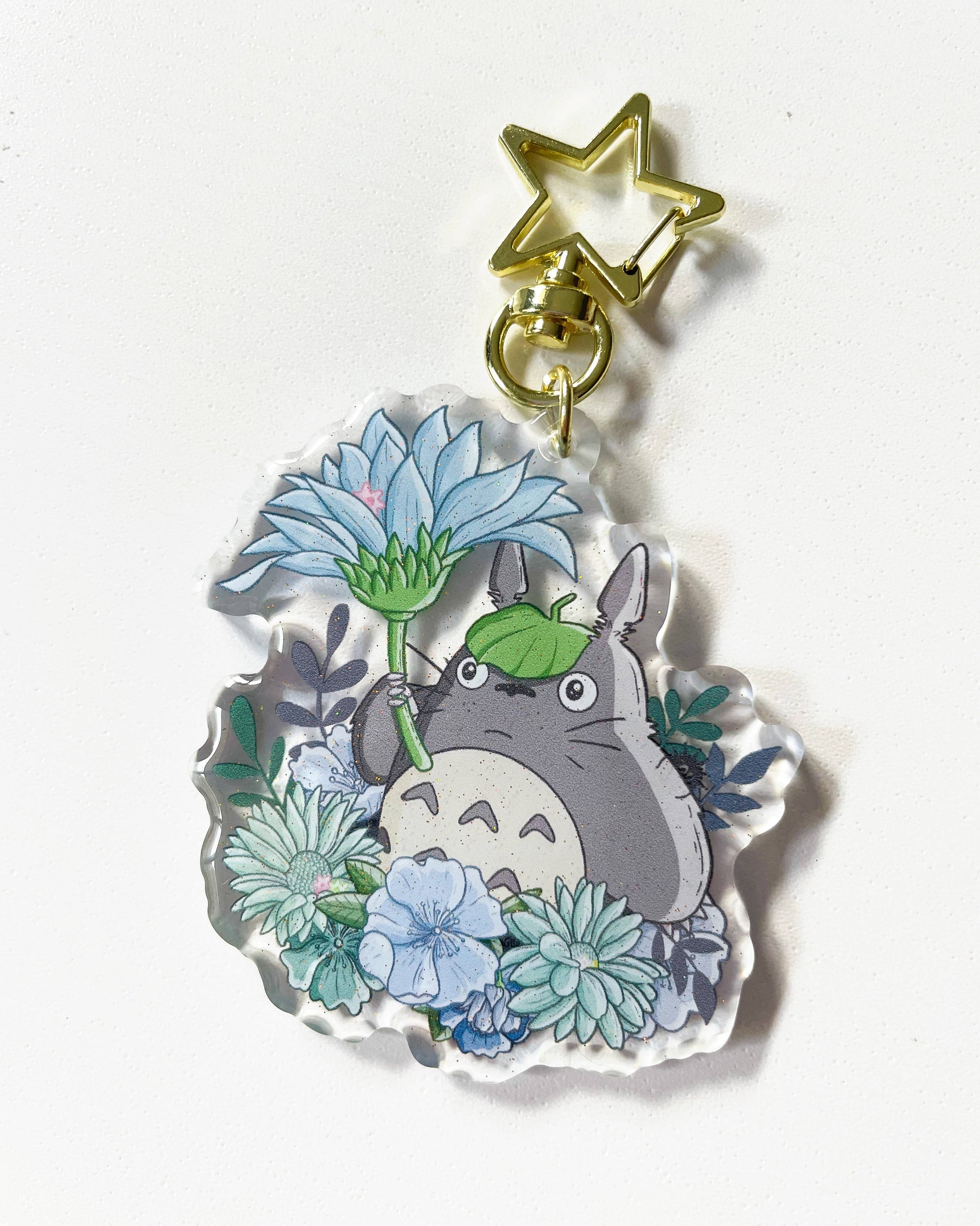 Forest Spirit Acrylic Charm | Anime Floral Keychain Sarah May Arts