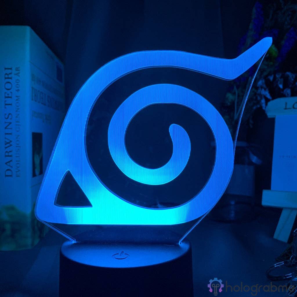 Naruto Konoha Logo Lamp Holograbme