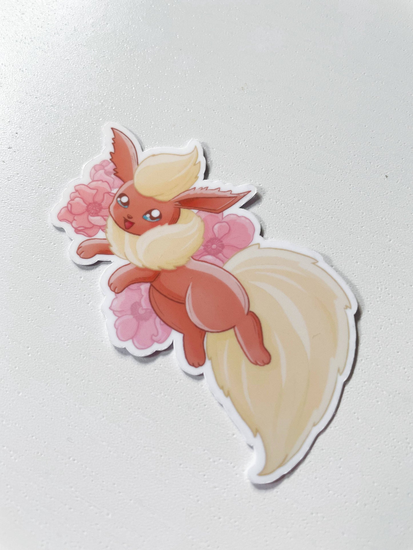 Flareon Waterproof Die Cut Sticker - 2.8 in Pokemon Sticker Sarah May Arts