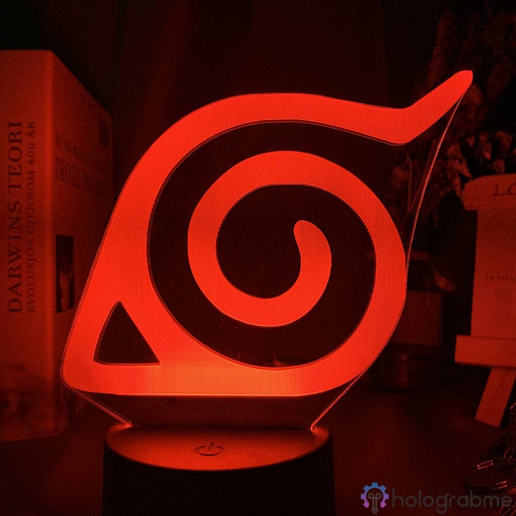 Naruto Konoha Logo Lamp Holograbme