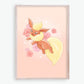 Flareon Print | Fine Line Pokemon Eeveelution Floral Art Sarah May Arts