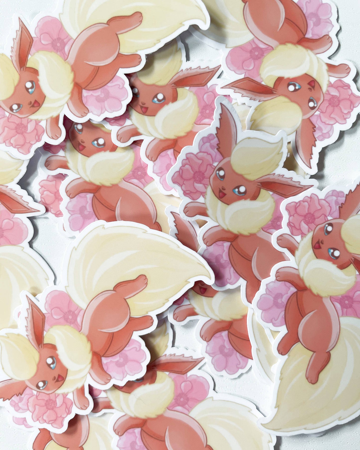 Flareon Waterproof Die Cut Sticker - 2.8 in Pokemon Sticker Sarah May Arts