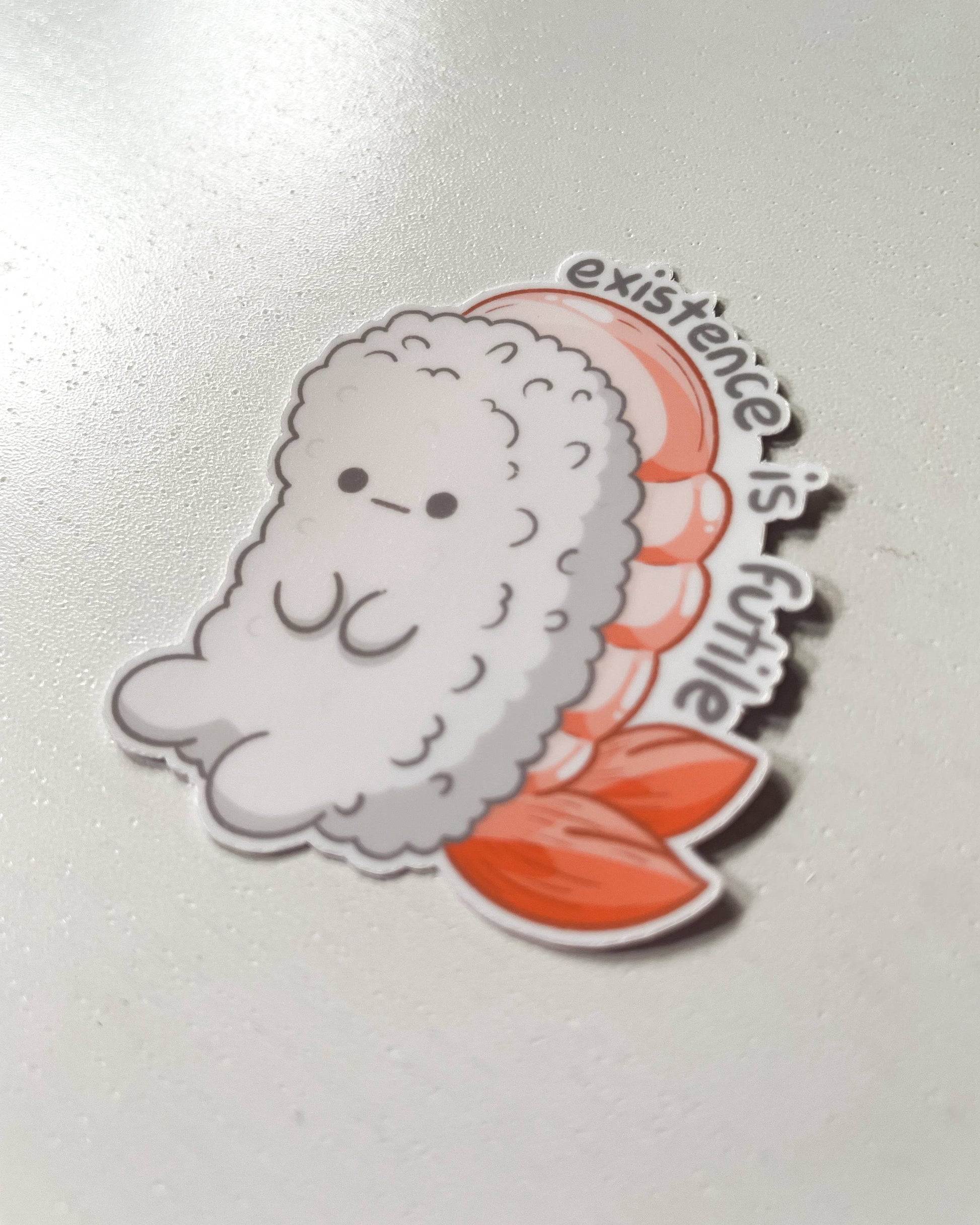 Existential Sushi Vinyl Waterproof Die Cut Sticker Sarah May Arts