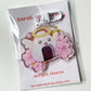 Onigiri Acrylic Charm | Japanese Food Floral Keychain Sarah May Arts