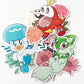 Sprigatito Die Cut Sticker - 2.4in Pokemon Floral Sticker Sarah May Arts