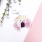 Onigiri Acrylic Charm | Japanese Food Floral Keychain Sarah May Arts